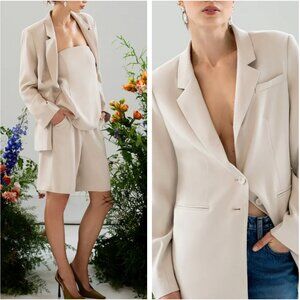Favorite Daughter The Alexis Blazer XS/S/M French Oak Beige Cream Causal